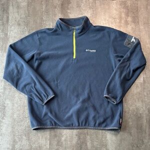 Columbia Titanium Fleece Sweater Mens XL Blue